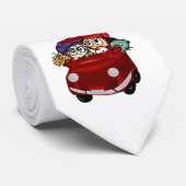 Carro rojo vamos de paseo stropdas (Opgerold)