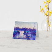 Carrol Creek zonsondergang: Notecard Kaart (Gele Bloem)