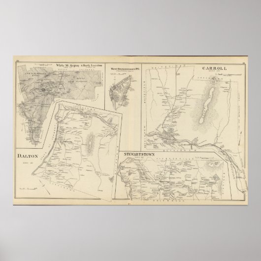 Carroll, Coos Co Poster (Voorkant)