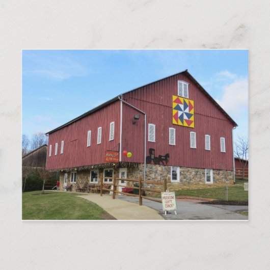 Carroll County Boerderij Museum Gift Shop Barn Briefkaart (Voorkant)