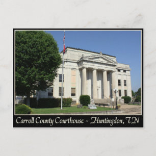 Carroll County Courthouse - Huntingdon, TN Briefkaart