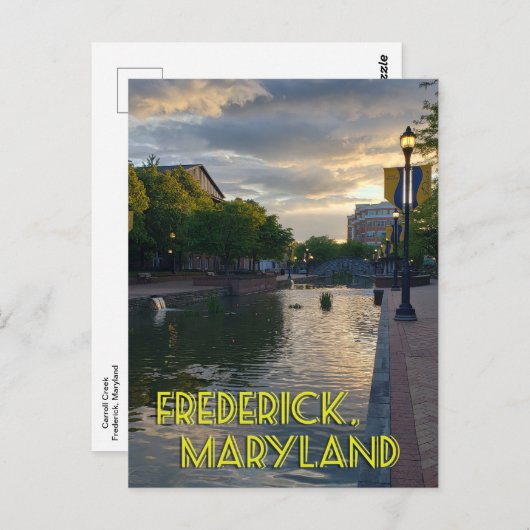 Carroll Creek Frederick Maryland #4 Briefkaart (Voorkant / Achterkant)