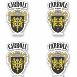 Carroll Crest Ierse vertaling & betekenis (x4) Sticker