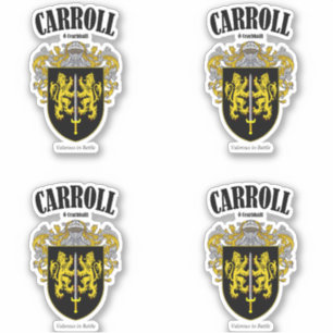 Carroll Crest Ierse vertaling & betekenis (x4) Sticker