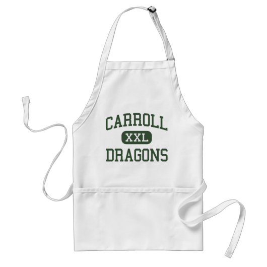 Carroll - DRAGONS - Senior - Southlake Texas Standaard Schort (Voorkant)