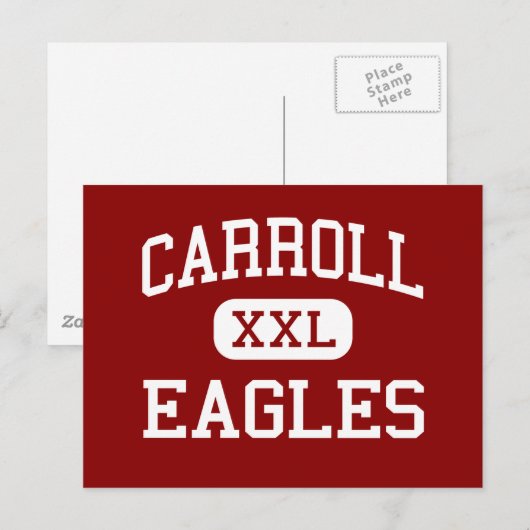 Carroll - Eagles - High School - Ozark Alabama Briefkaart (Voorkant / Achterkant)