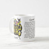 Carroll Family Coat of Arms Mok (Voorkant links)