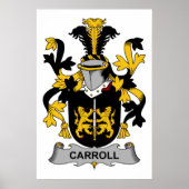 Carroll Family Crest Poster (Voorkant)