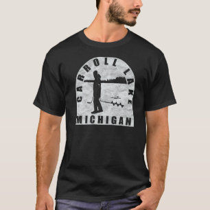 Carroll Lake Ice Vissen Michigan T-shirt