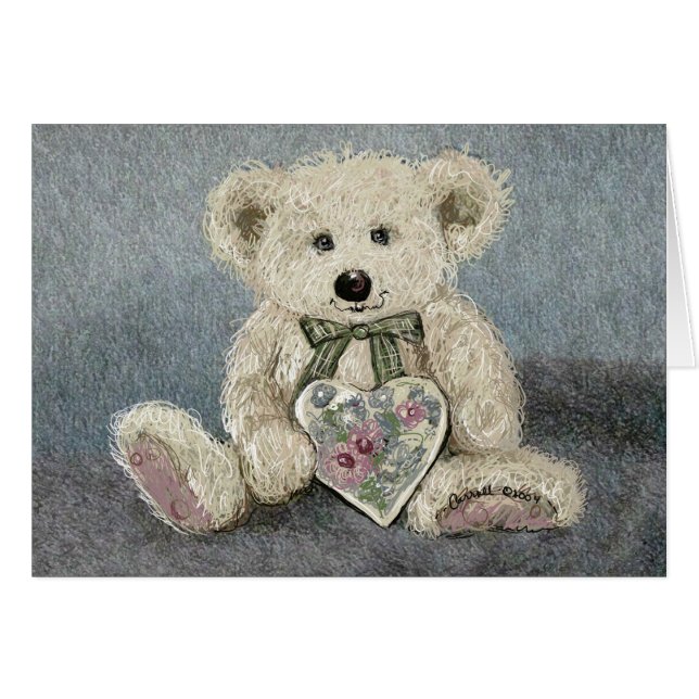 Carroll Teddy Bear Card (Voorkant Horizontaal)