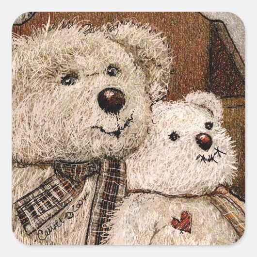 Carroll Teddy Bear Stickers (Voorkant)