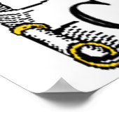 Carrollak van wapenschilderdoek poster (Hoek)