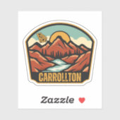 Carrollton, Georgia Sticker (Vel)