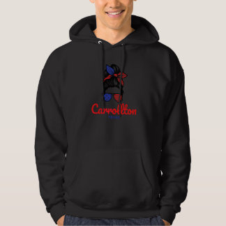 Carrollton Texas Retro Rommelige Knot Hoodie