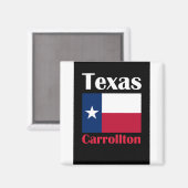 Carrollton TX Magneet (Voorkant / Achterkant)