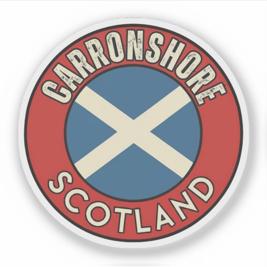Carronshore, Schotland Sticker (Voorkant)