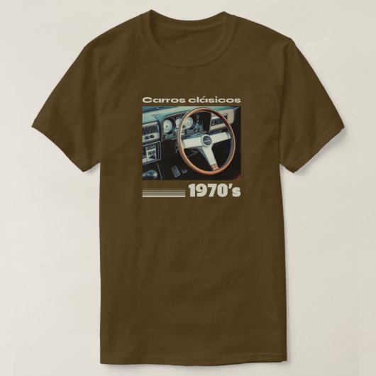 Carros Clasicos 1970 T-shirt (Design voorkant)