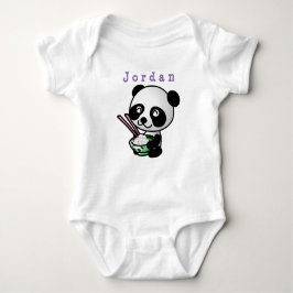 carrosserie grappig , panda 02 . baby carrosseriep romper