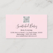 Carrosserie QRCODE Black Silver Grey Visitekaartje (Achterkant)