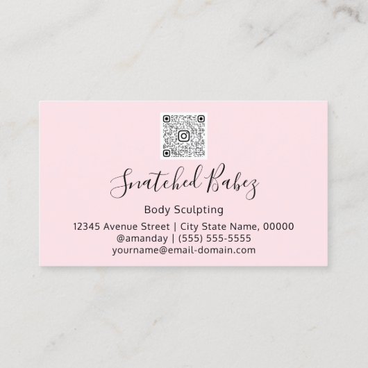 Carrosserie QRCODE Black Silver Grey Visitekaartje (Achterkant)