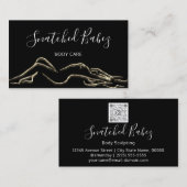 Carrosserie QRCODE Gold Black White Visitekaartje (Voorkant / Achterkant)