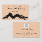 Carrosserie schuifend QRCODE Black Roos Visitekaartje (Voorkant / Achterkant)