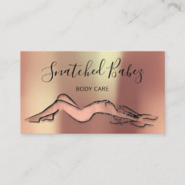 Carrosserie schuifende QRCODE Black Roos koper Visitekaartje