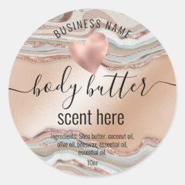 carrosseriebeitsteen modern productetiket ronde sticker