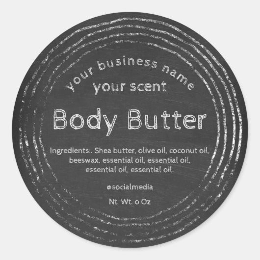 Carrosserieën van bijtende karton ronde sticker (Voorkant)