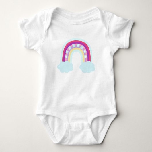 Carrosseriepak voor baby's met regenboogdesign romper (Voorkant)