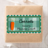Carrot aangepaste inblikken etiketten (Insitu)