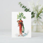 Carrot and Frog Funny Valentine Briefkaart (Staand voorkant)