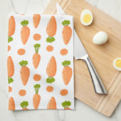 Carrot and slice pattern theedoek (Quarter Fold)