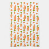 Carrot and slice pattern theedoek (Verticaal)