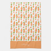 Carrot and slice pattern theedoek (Verticaal)