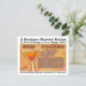 Carrot Cake Martini Recept Briefkaart (Staand voorkant)