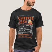 Carrot Cake Nutrition Family Matching Cool Thanksg T-shirt (Voorkant)