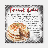 Carrot Cake Recipe Magneet (Voorkant)