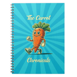 Carrot Chronicals Retro Cartoon notebook Notitieboek