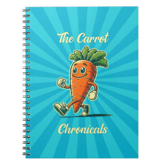 Carrot Chronicals Retro Cartoon notebook Notitieboek