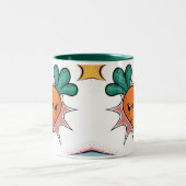 Carrot Comic Classic Mok Twee Tone Groen Interieur (Center)