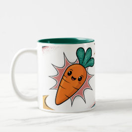 Carrot Comic Classic Mok Twee Tone Groen Interieur