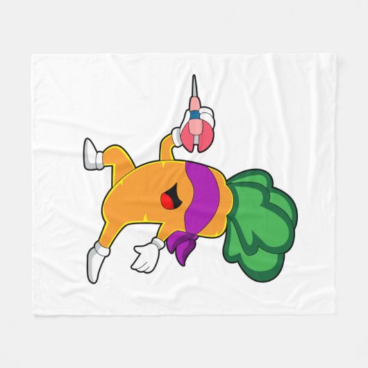 Carrot Darts Dart Fleece Deken (Voorkant (Horizontaal))