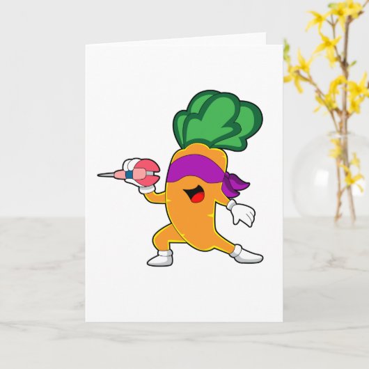 Carrot Darts Dart Kaart (Gele Bloem)
