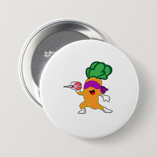 Carrot Darts Dart Ronde Button 7,6 Cm (Voorkant /achterkant)