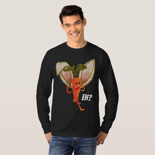 Carrot Dissonant Bunny Carrot Easter T-shirt (Voorkant volledig)