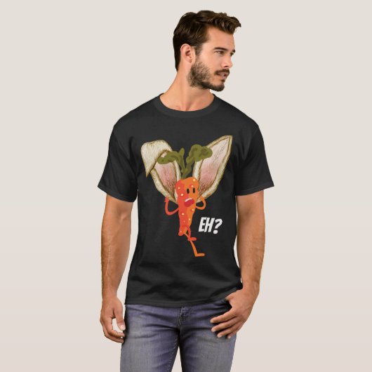 Carrot Dissonant Bunny Carrot Easter T-shirt (Voorkant volledig)