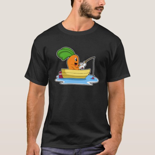 Carrot Fisher Fishing rod Fishing T-shirt (Voorkant)