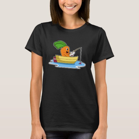 Carrot Fisher Fishing rod Fishing T-shirt (Voorkant)