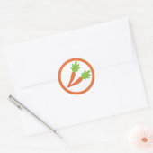 Carrot flavour cirkel sticker labels (Envelop)